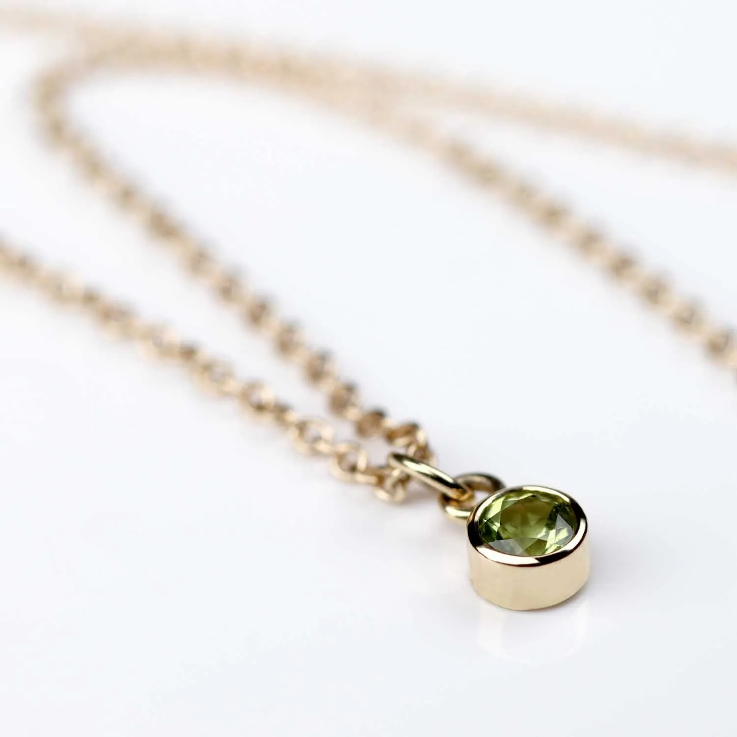 . Peridot August Birthstone Pendant