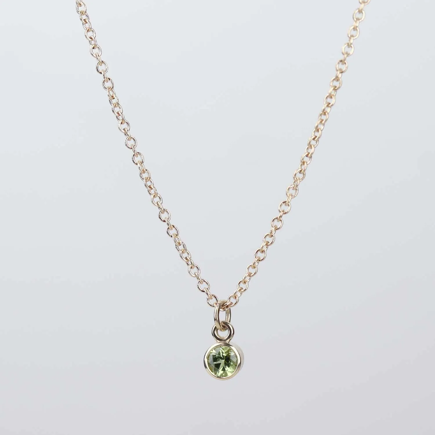 . Peridot August Birthstone Pendant