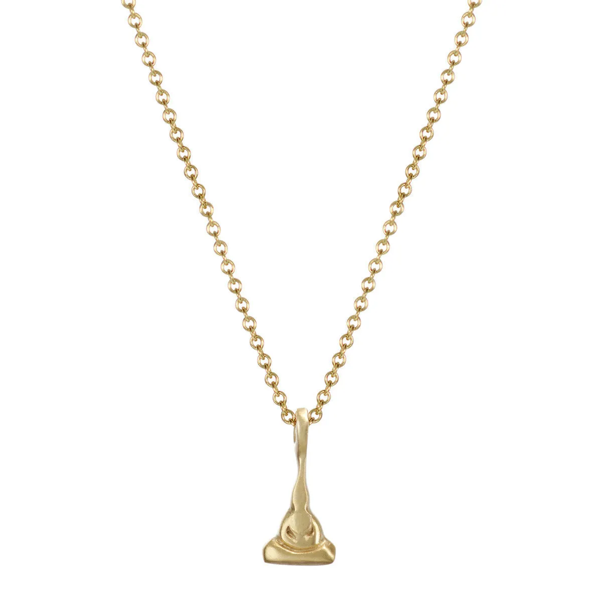10K Gold Tiny Buddha Pendant