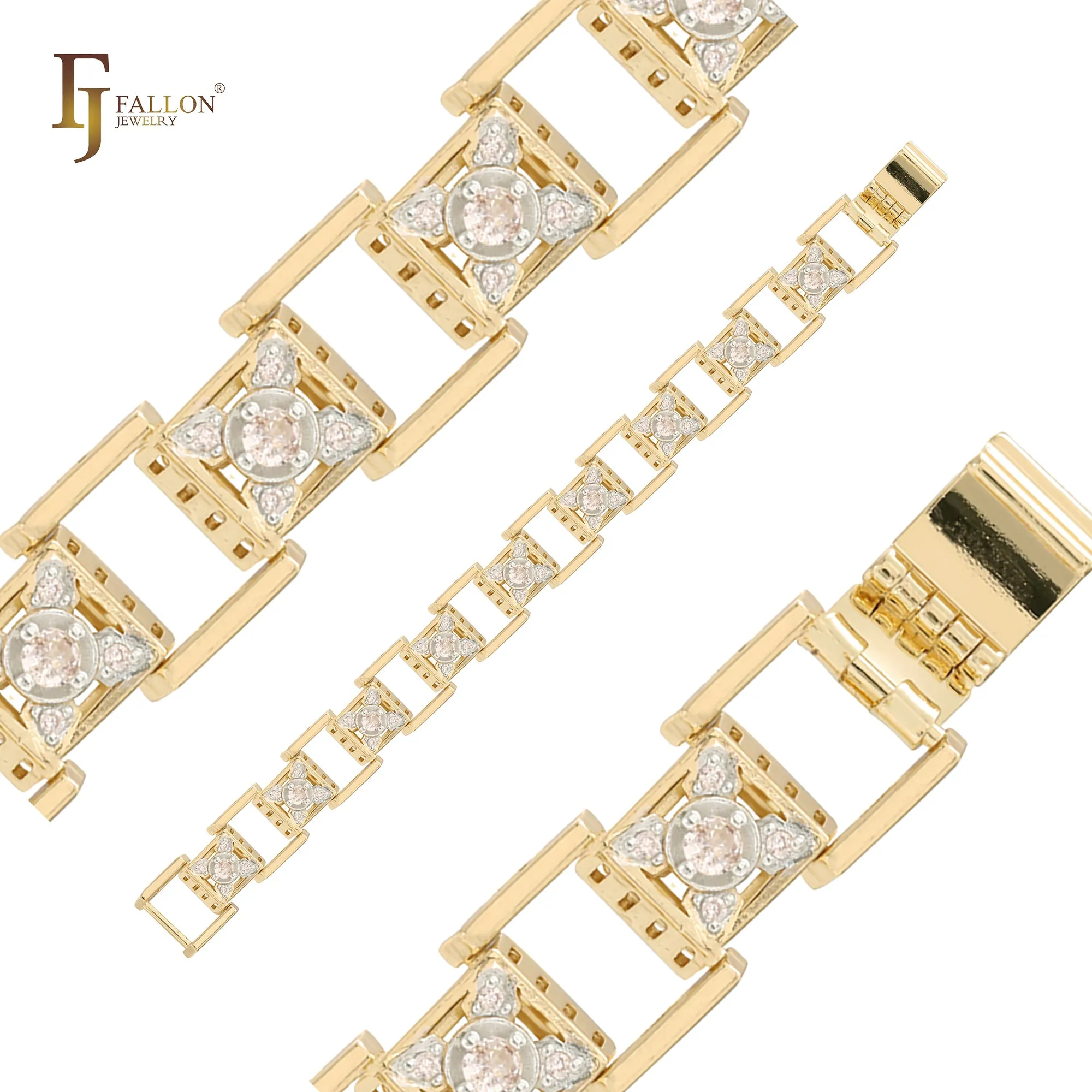 14K Gold two tone Bracelets