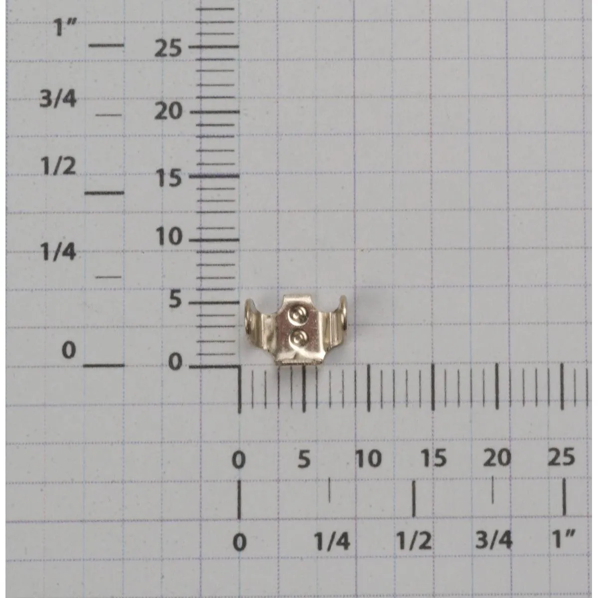 14K White Ear Clips - Heavy Lug Only
