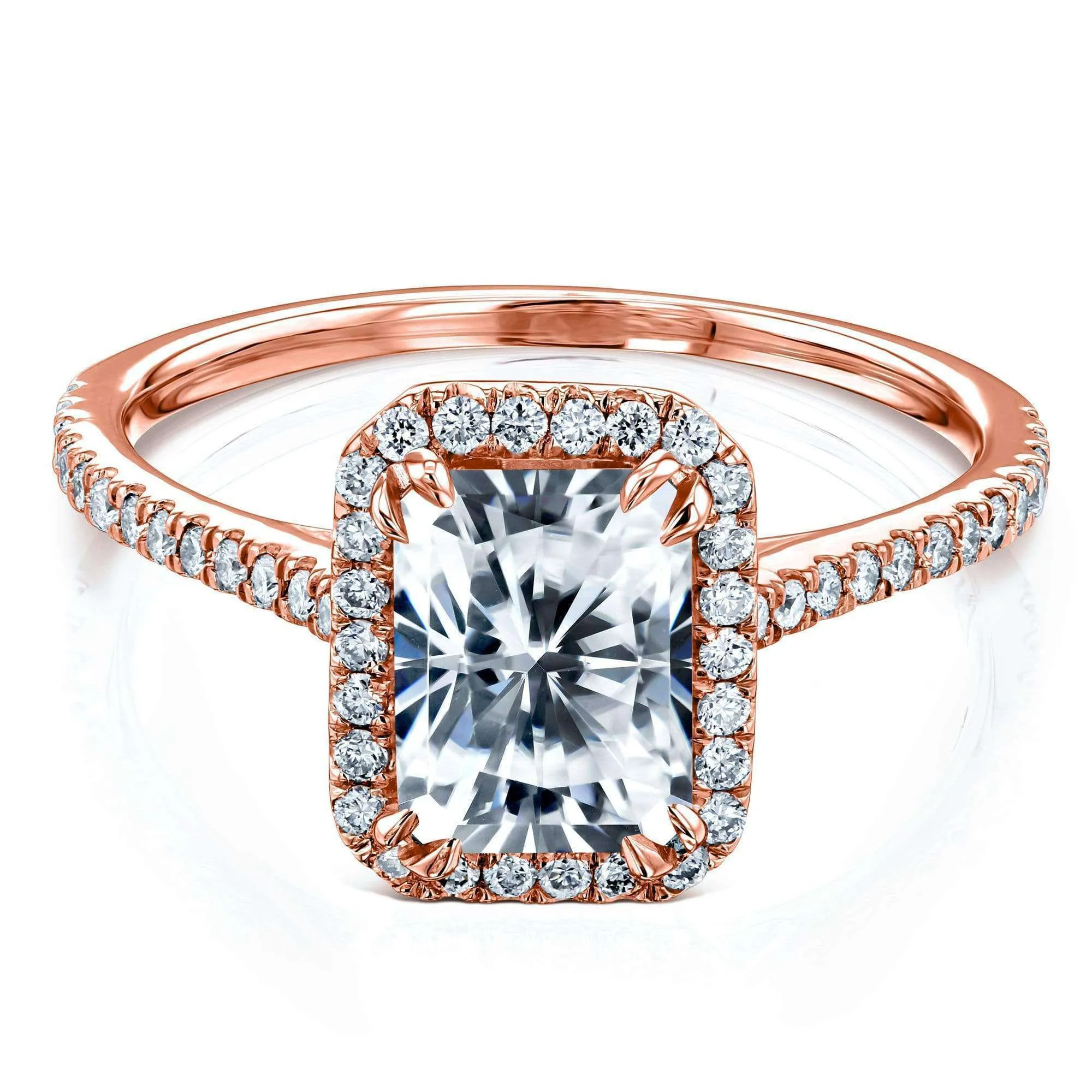 1.8ct Radiant Moissanite Ring