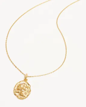 18k Gold Vermeil She is Zodiac Necklace - Pisces