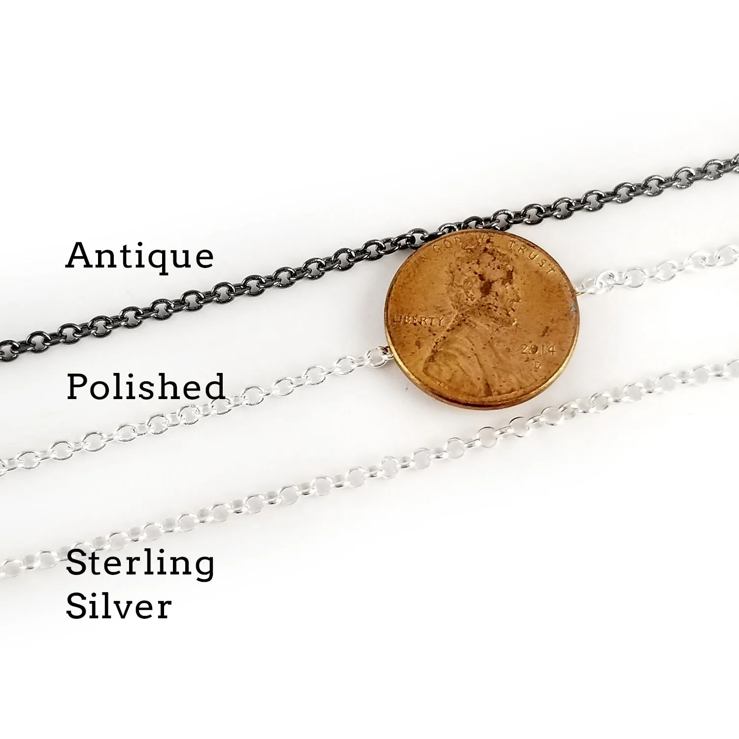 1965-1998 Washington Quarter Large Punch Out Charm Necklace