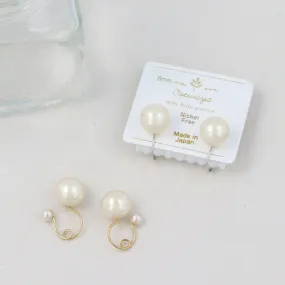 8mm Faux Pearl Invisible Clip On Earrings