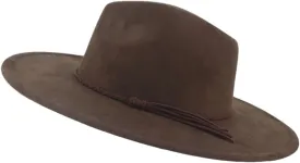 9.5CM Wide Brim Suede Tassel Top Hat Women Men Party Wedding Fedora Hat Panama Cap