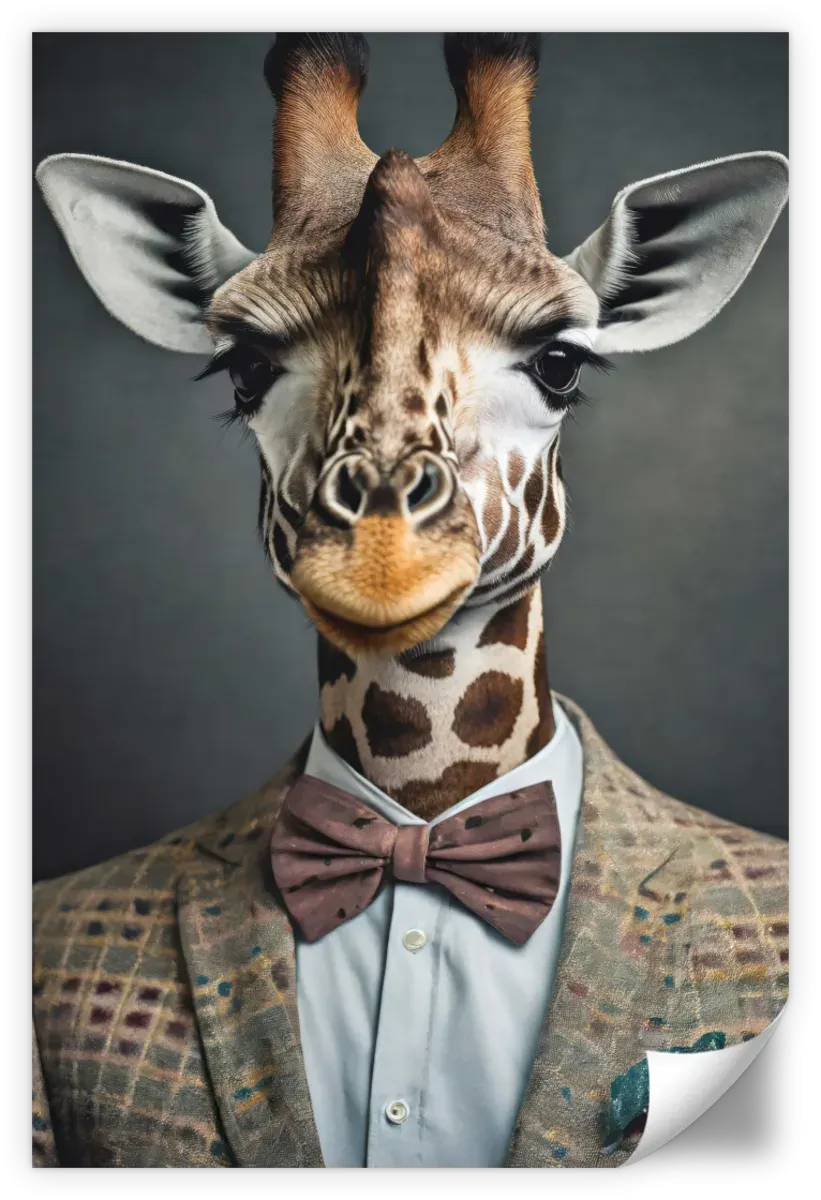 A Giraffe Portrait Wall Art