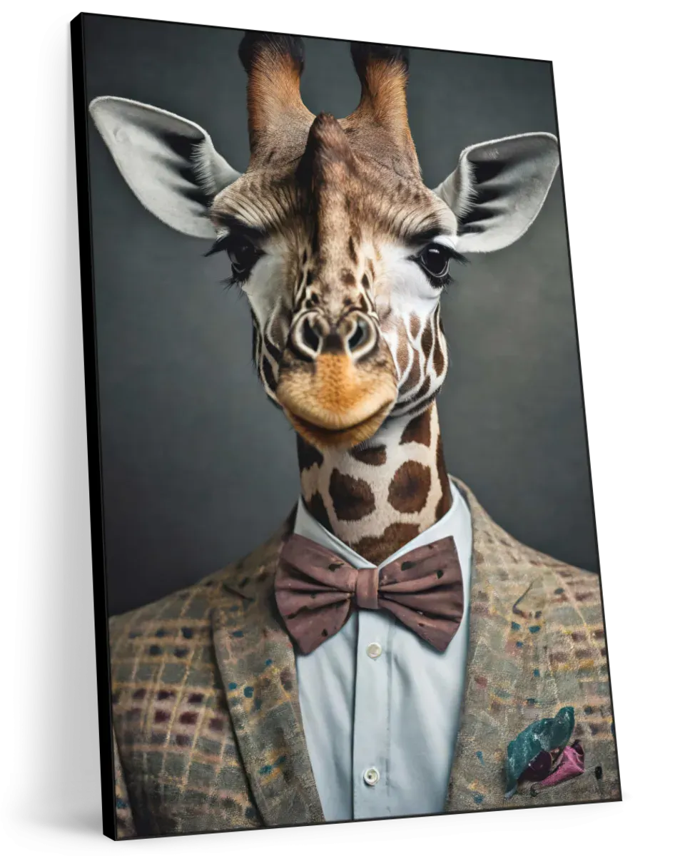 A Giraffe Portrait Wall Art
