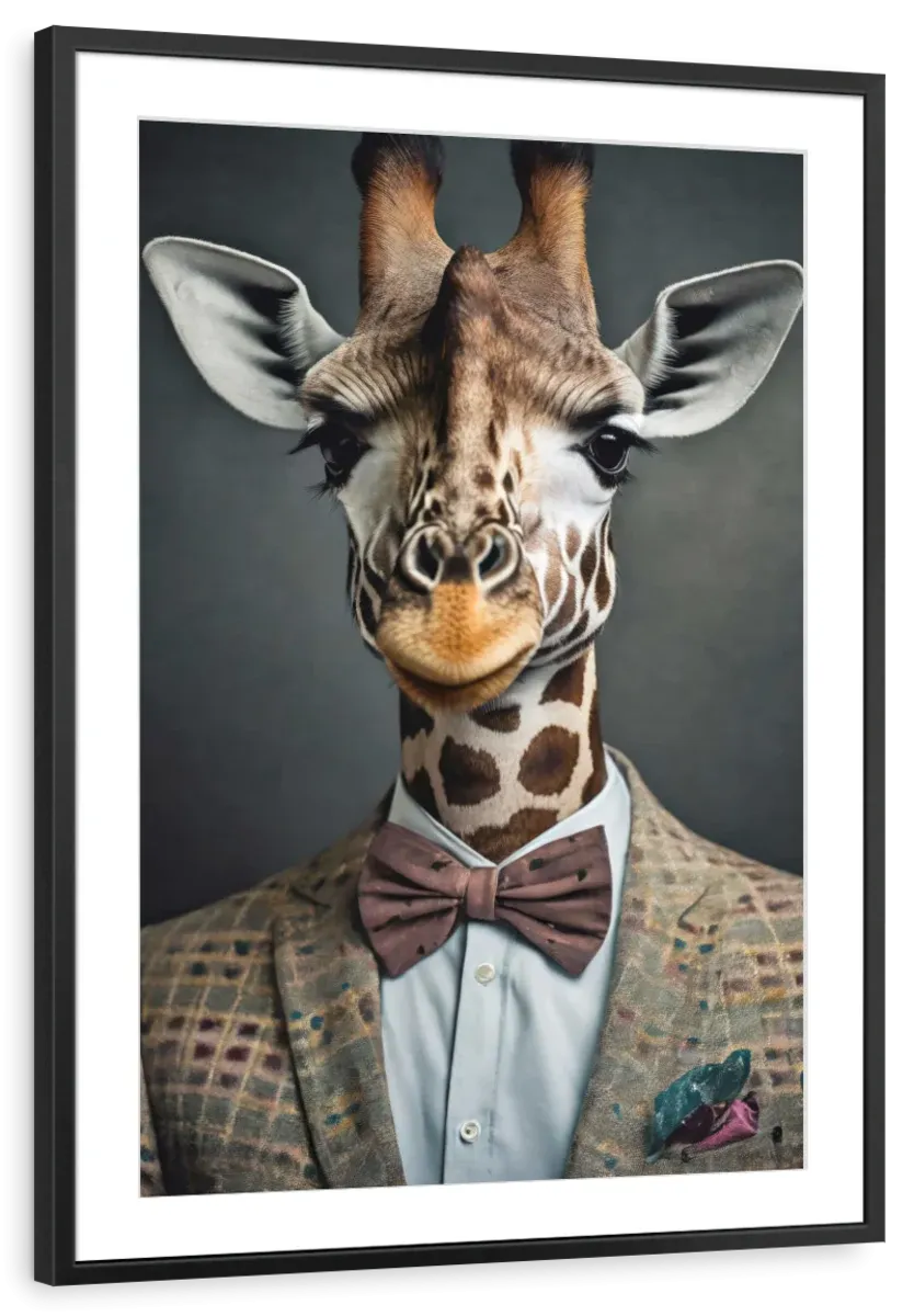 A Giraffe Portrait Wall Art