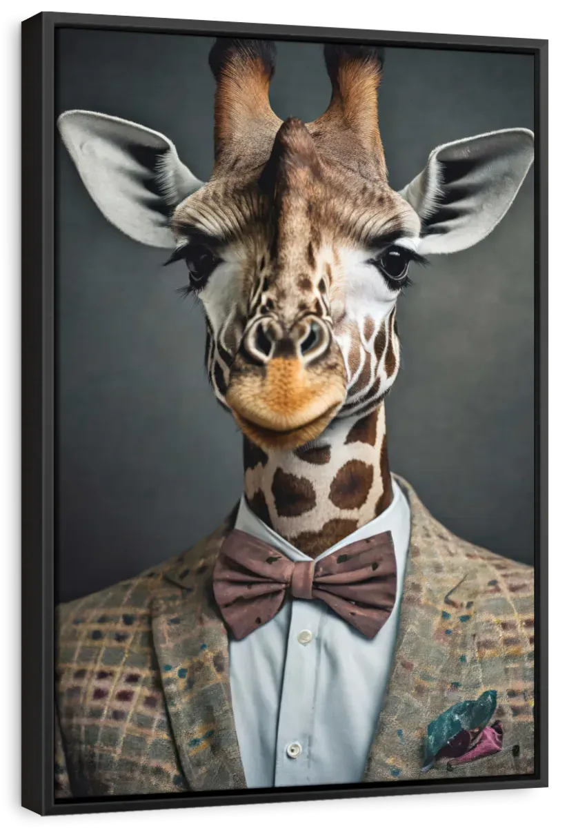 A Giraffe Portrait Wall Art