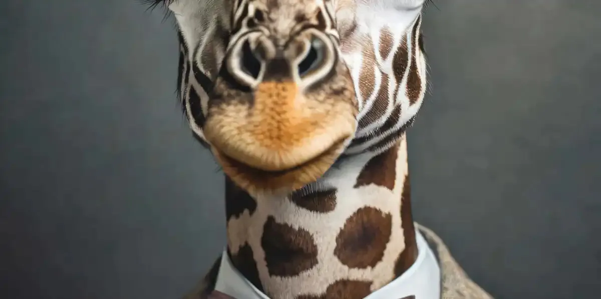 A Giraffe Portrait Wall Art