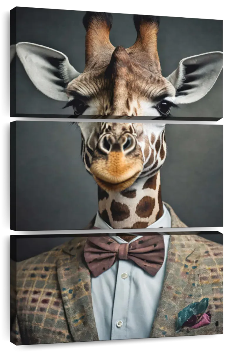 A Giraffe Portrait Wall Art