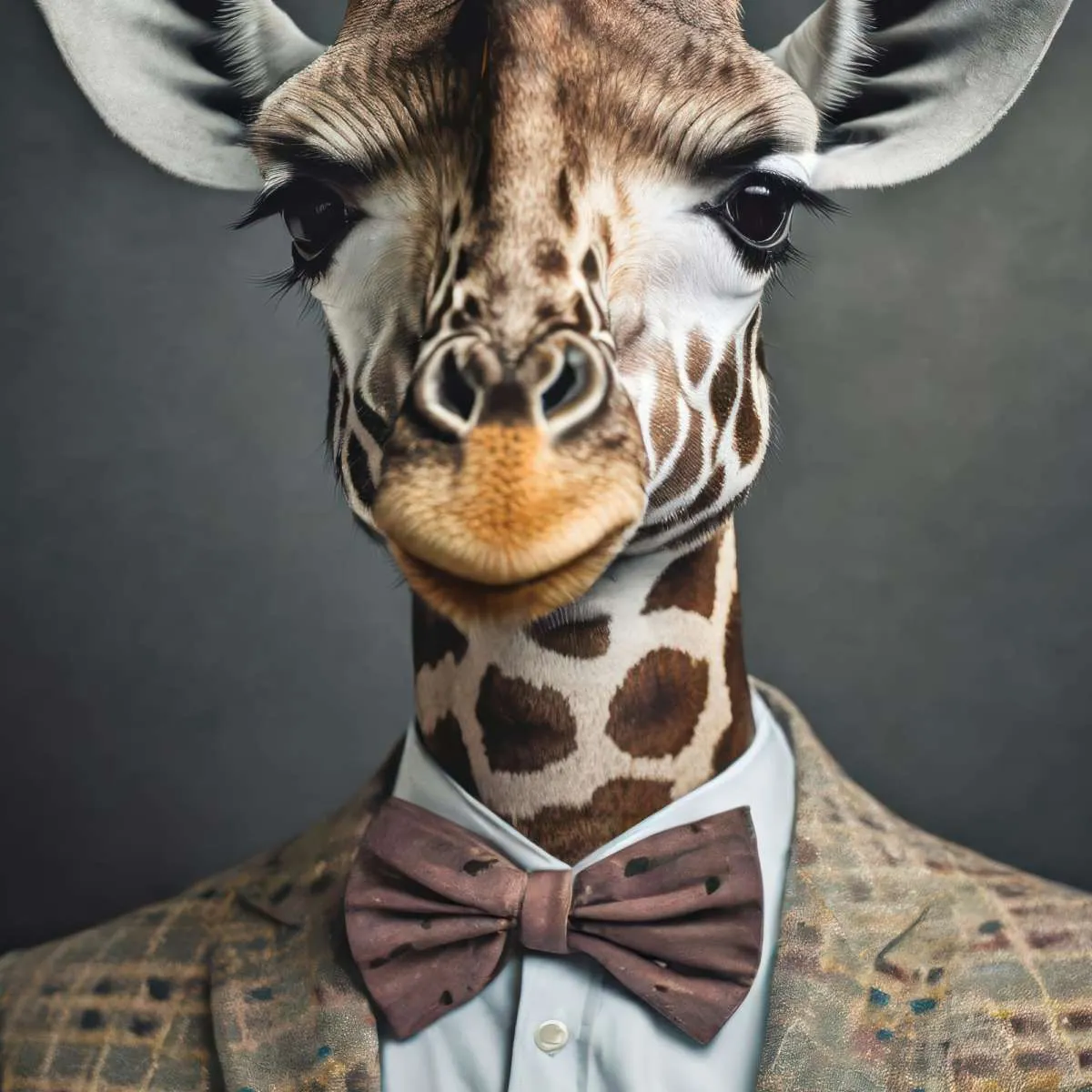 A Giraffe Portrait Wall Art