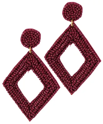 A Girl's Best Friend Beaded Diamond Earrings