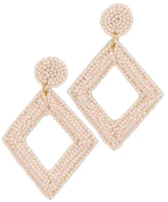 A Girl's Best Friend Beaded Diamond Earrings