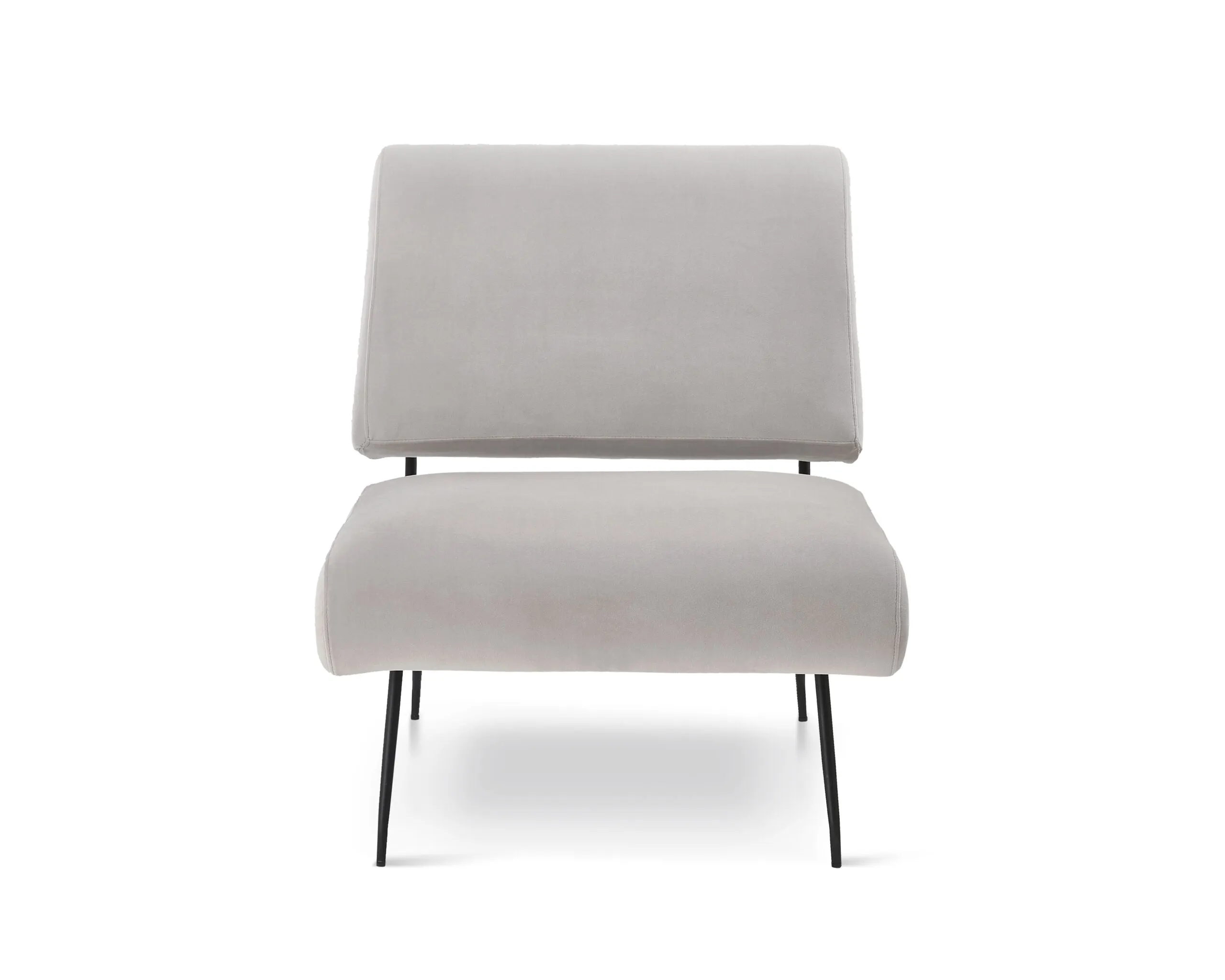 Abacus Occasional Chair - Gainsborough Ash Grey velvet