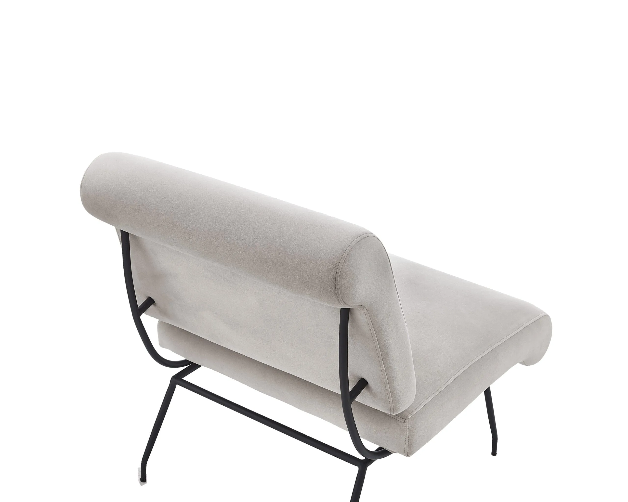 Abacus Occasional Chair - Gainsborough Ash Grey velvet