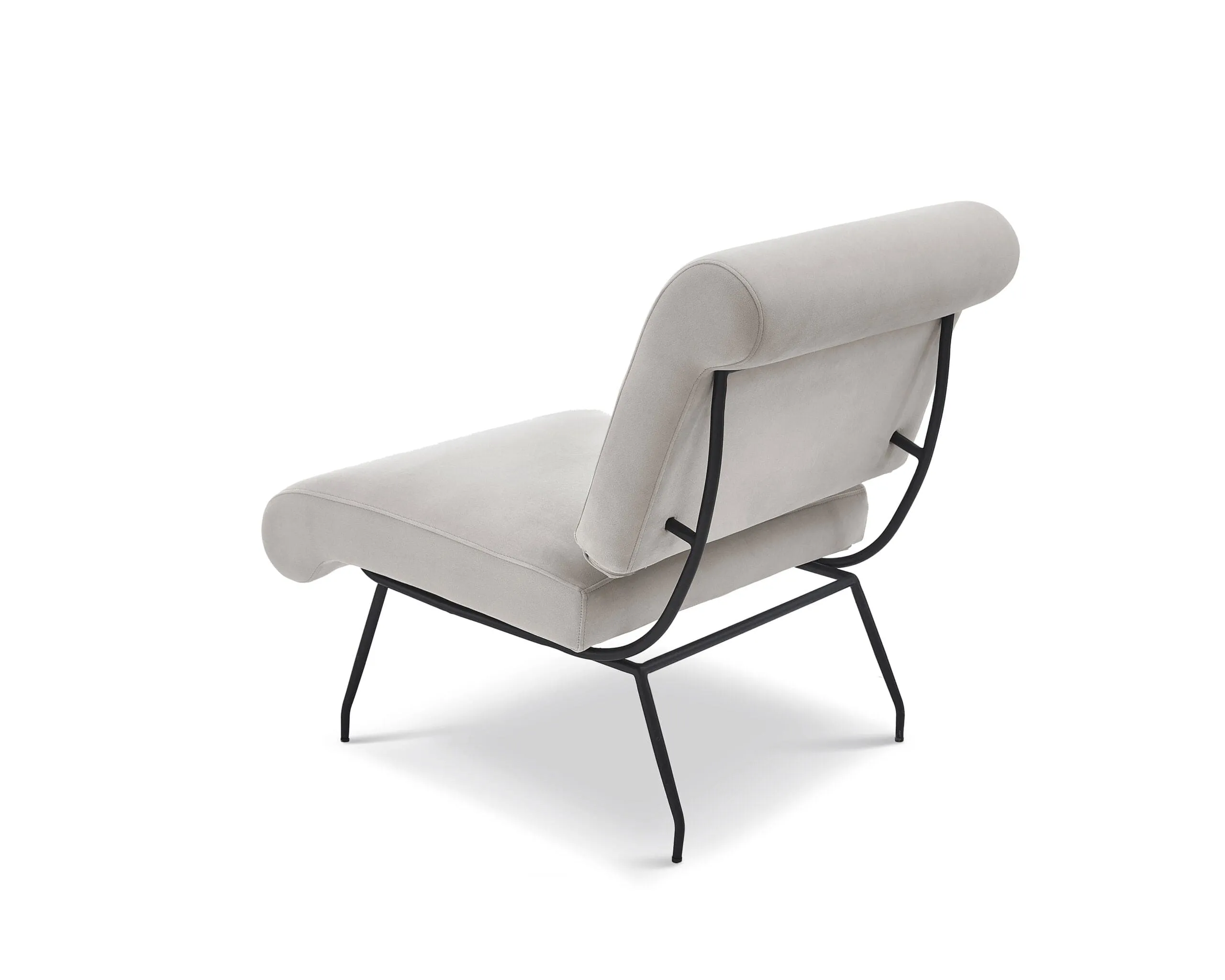 Abacus Occasional Chair - Gainsborough Ash Grey velvet