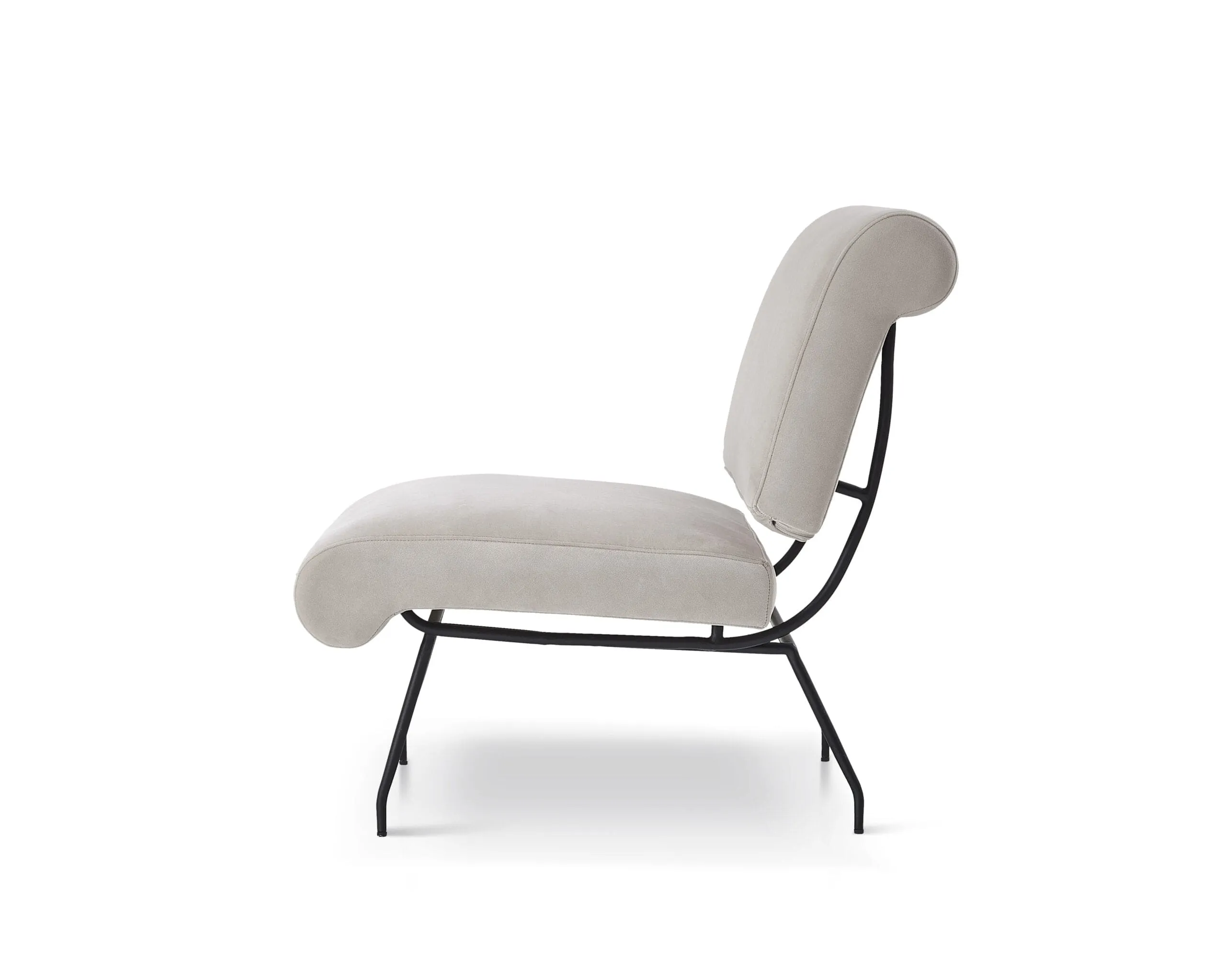 Abacus Occasional Chair - Gainsborough Ash Grey velvet