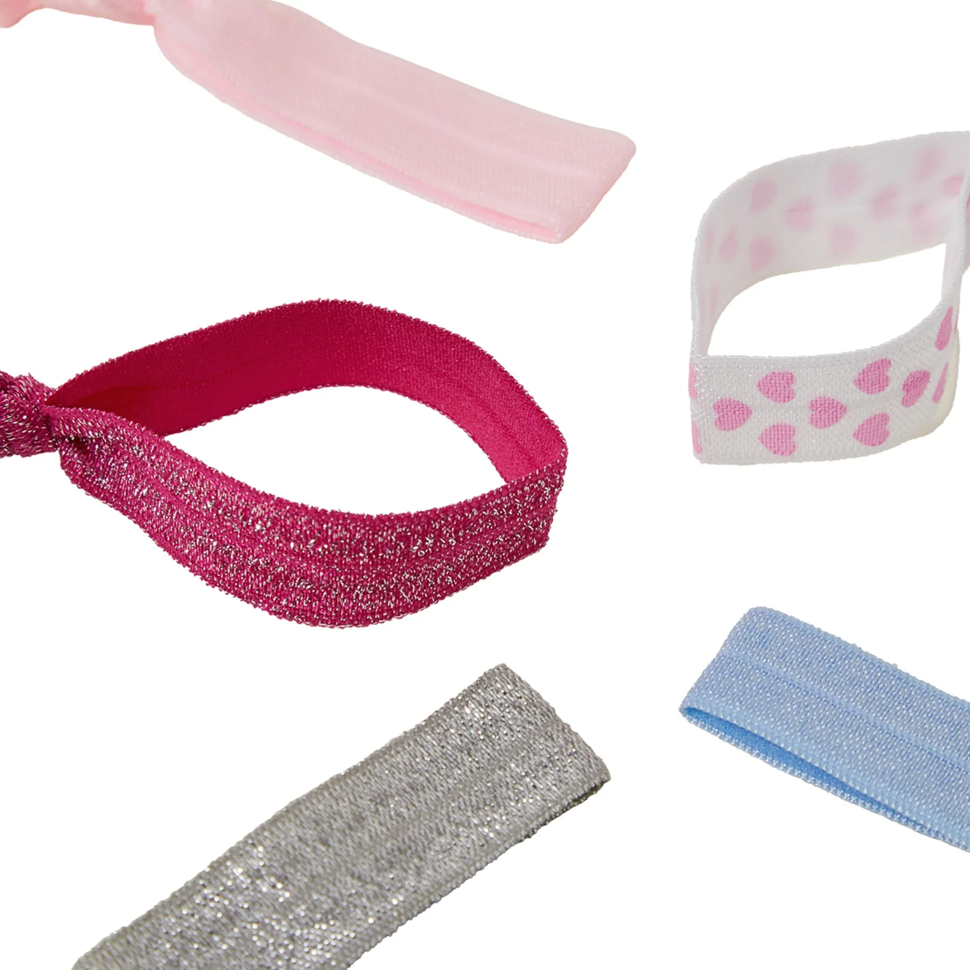 Accessorize London Girl Ribbon Hair Ties set of 5