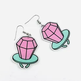 Acrylic Earrings, Ring Pop
