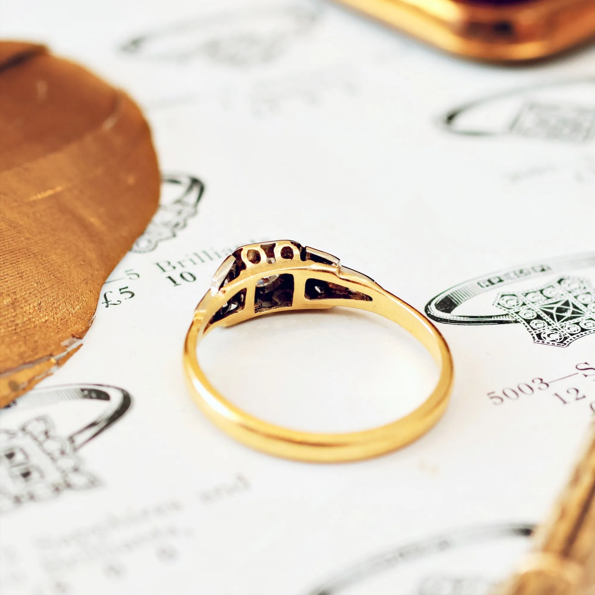 Adorable Vintage Art Deco Diamond Engagement Ring