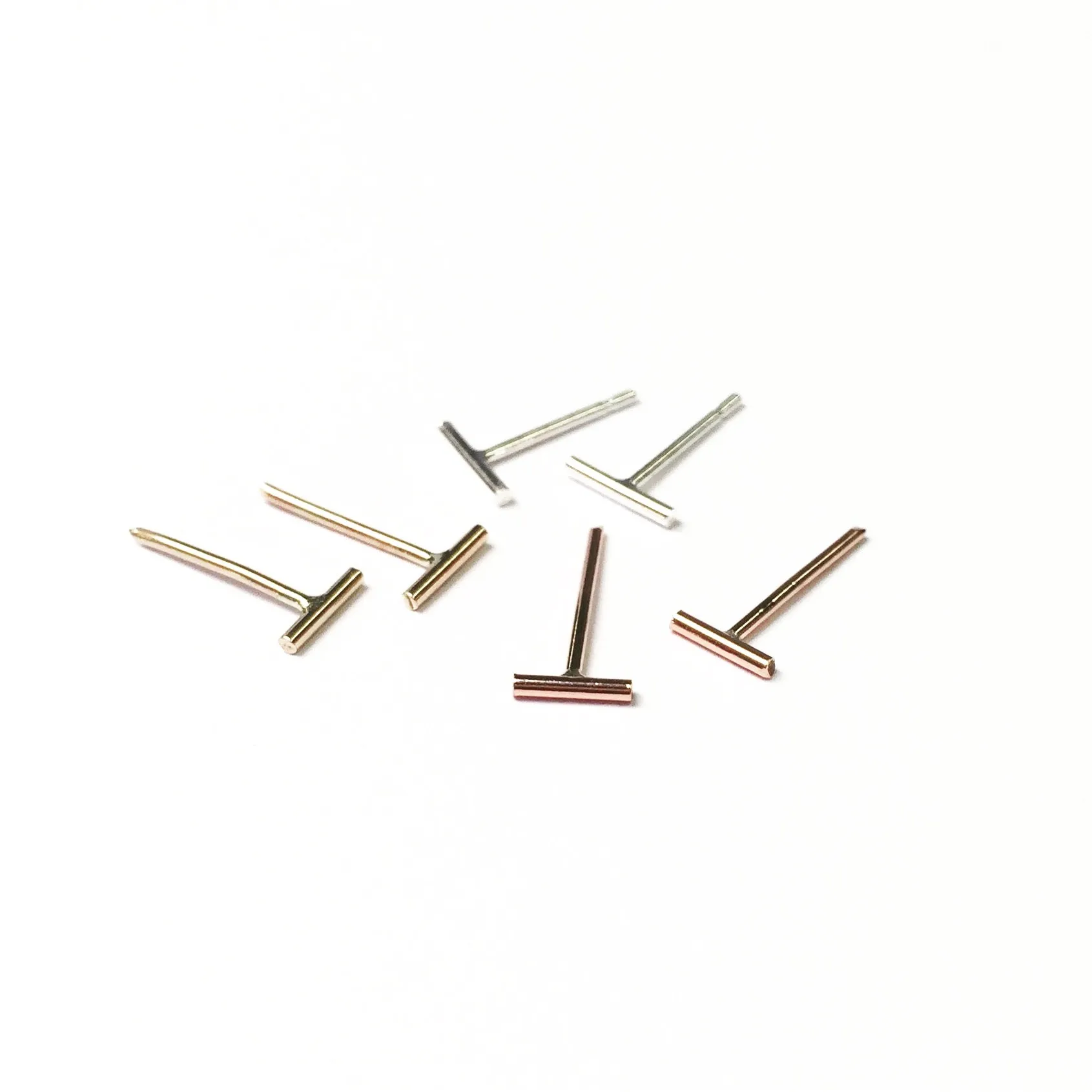 Agapantha Thin Line Studs Small Earrings