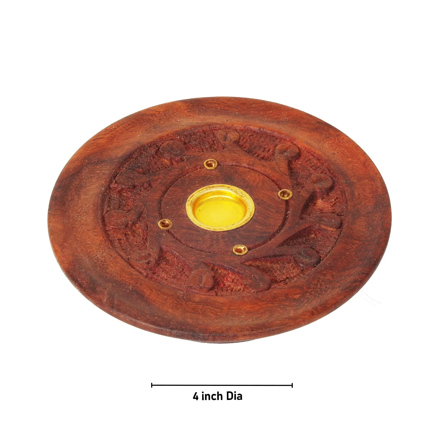 Agarbatti Stand - 1 x 4 Inches | Wooden Incense Holder/ Sambrani Holder for Pooja
