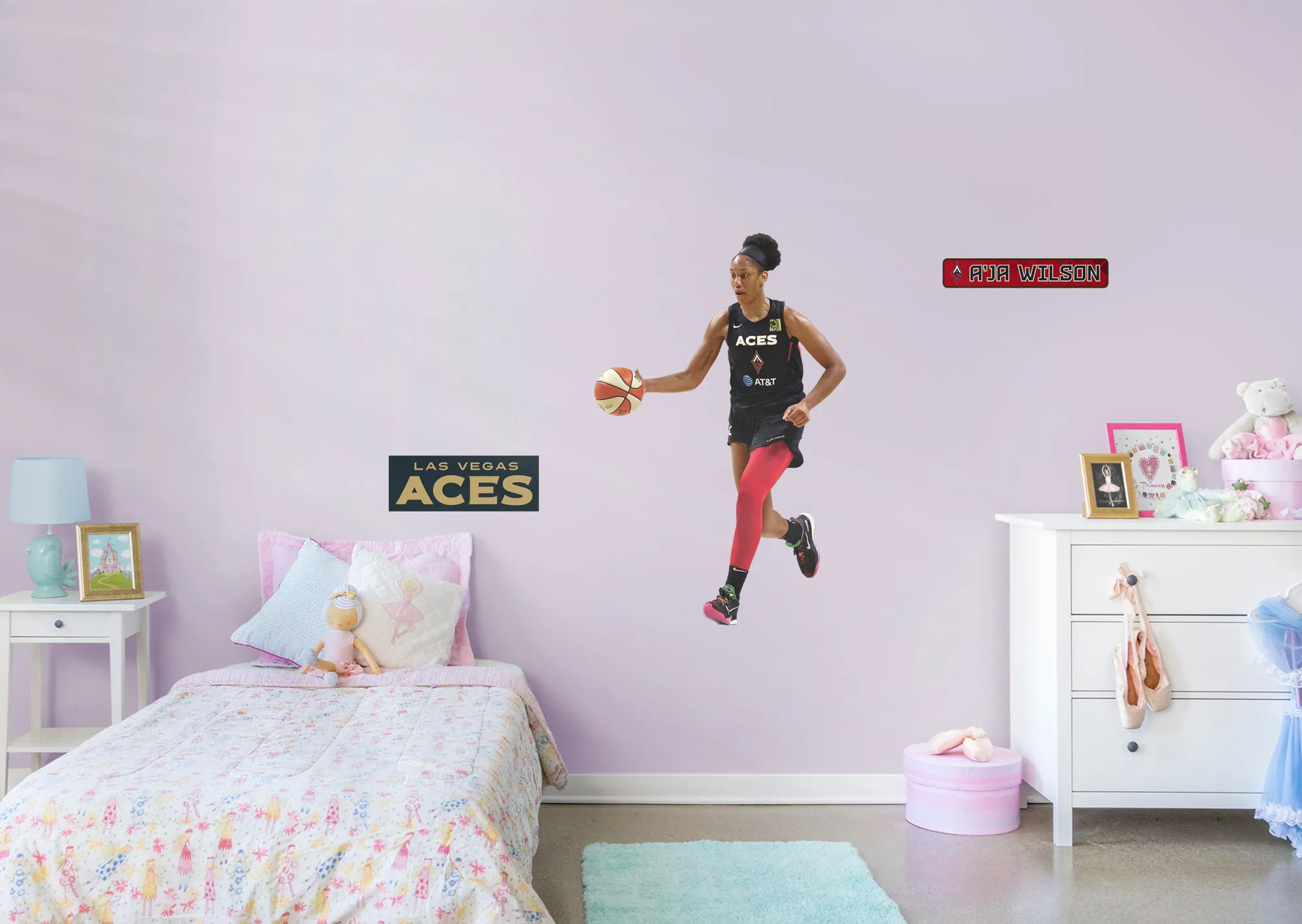 A'Ja Wilson   - Officially Licensed WNBA Removable Wall Decal