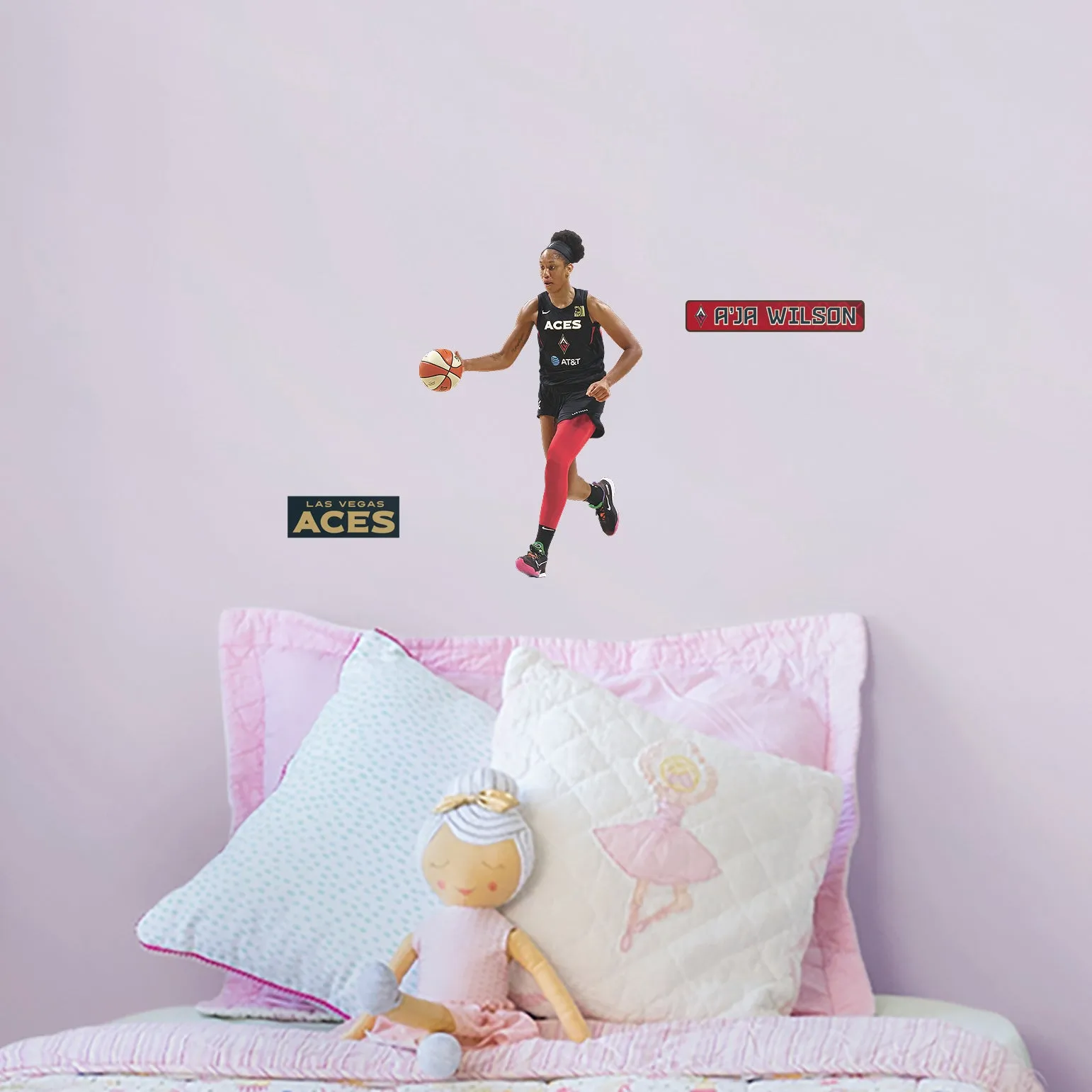 A'Ja Wilson   - Officially Licensed WNBA Removable Wall Decal
