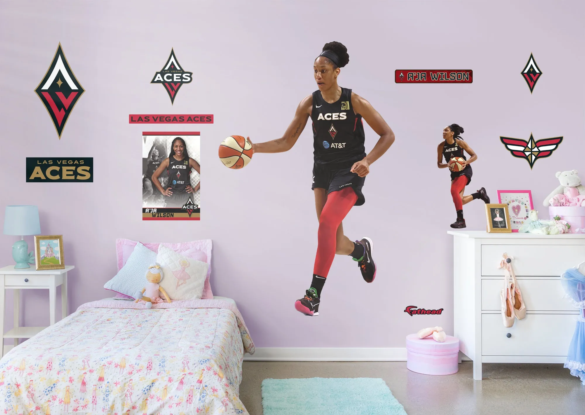 A'Ja Wilson   - Officially Licensed WNBA Removable Wall Decal