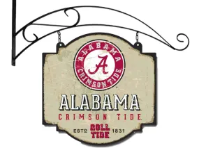 Alabama Crimson Tide Winning Streak Vintage Tavern Pub Bar Metal Sign (16"x16")