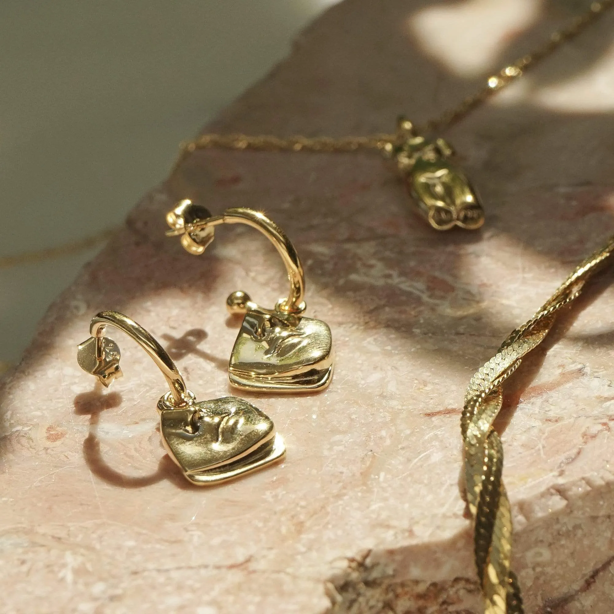 Alexa Drop Earrings 18ct Gold Plate