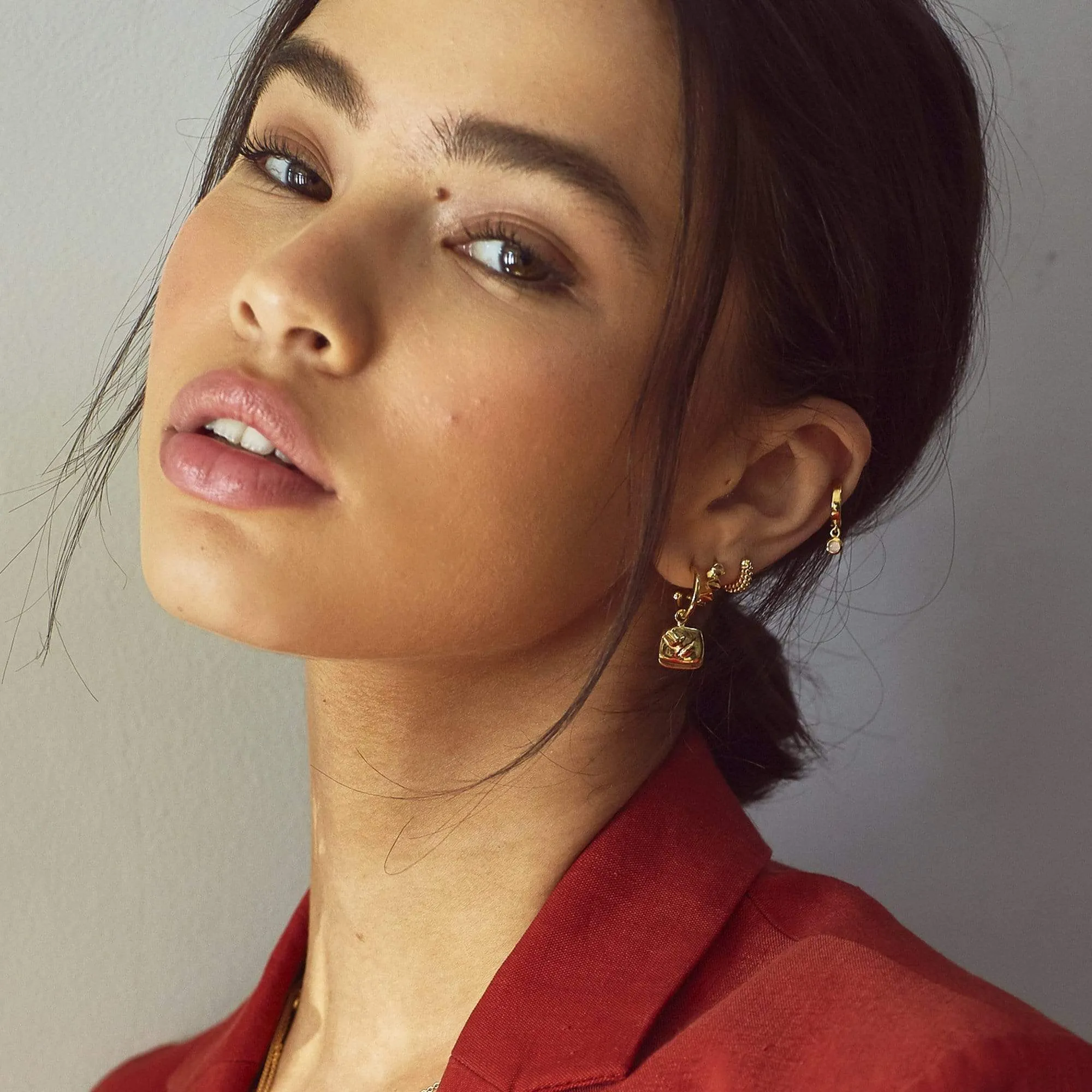 Alexa Drop Earrings 18ct Gold Plate