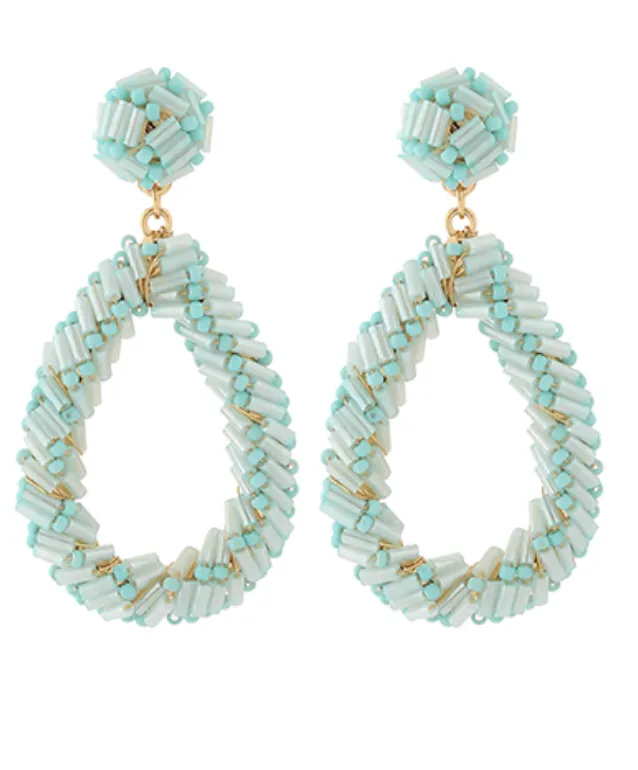 Allison Beaded Teardrop Earrings