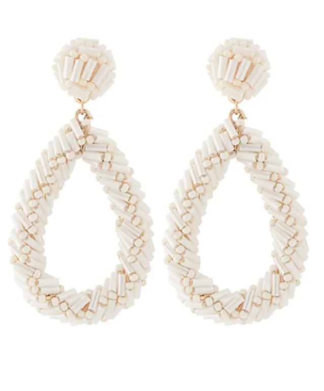 Allison Beaded Teardrop Earrings