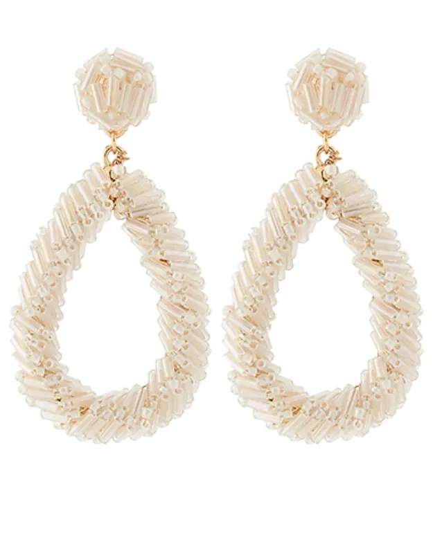 Allison Beaded Teardrop Earrings