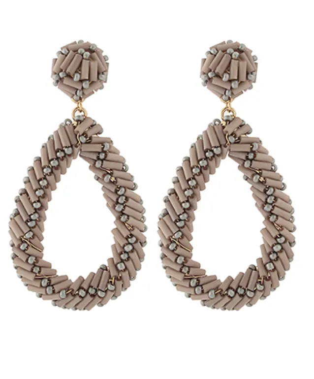 Allison Beaded Teardrop Earrings