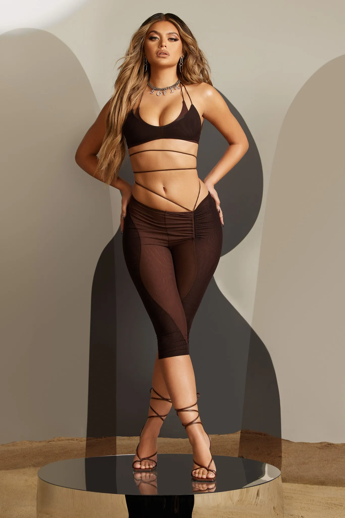 Amadi Mesh Set - Brown