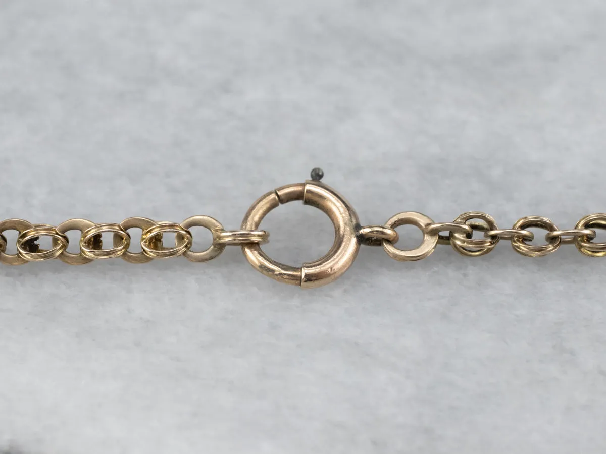 Antique Gold Specialty Chain Necklace
