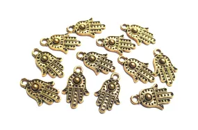 Antique Golden Hand Charms