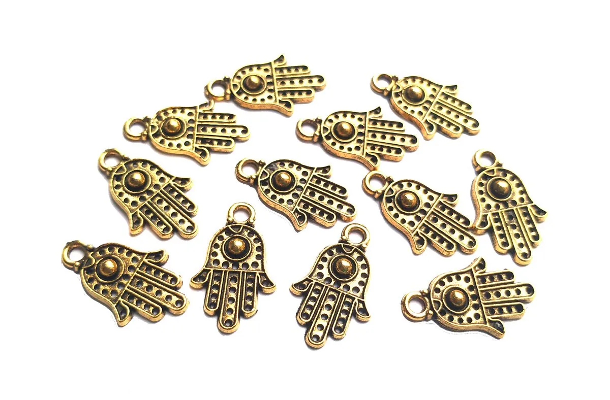 Antique Golden Hand Charms