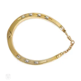 Antique "porte bonheur" horseshoe bracelet