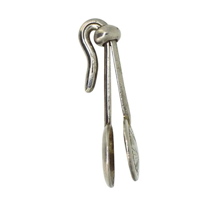 Antique Silver Napkin Clip