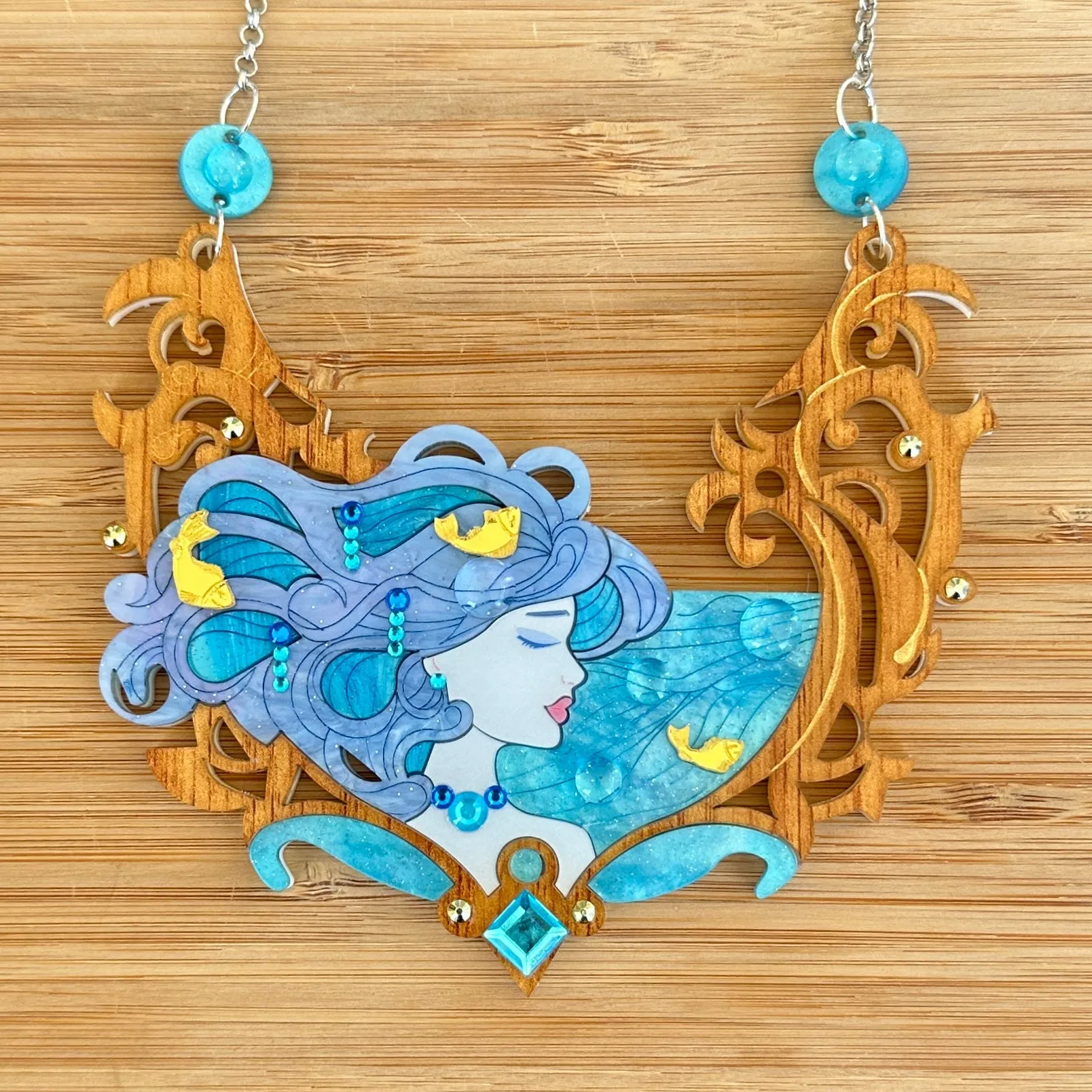 Aqua empress  🌊 - necklace - Set of 2