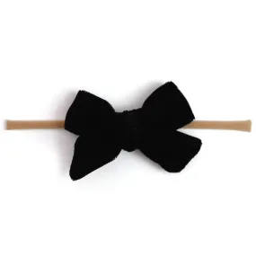 Baby Bow - Black Velvet