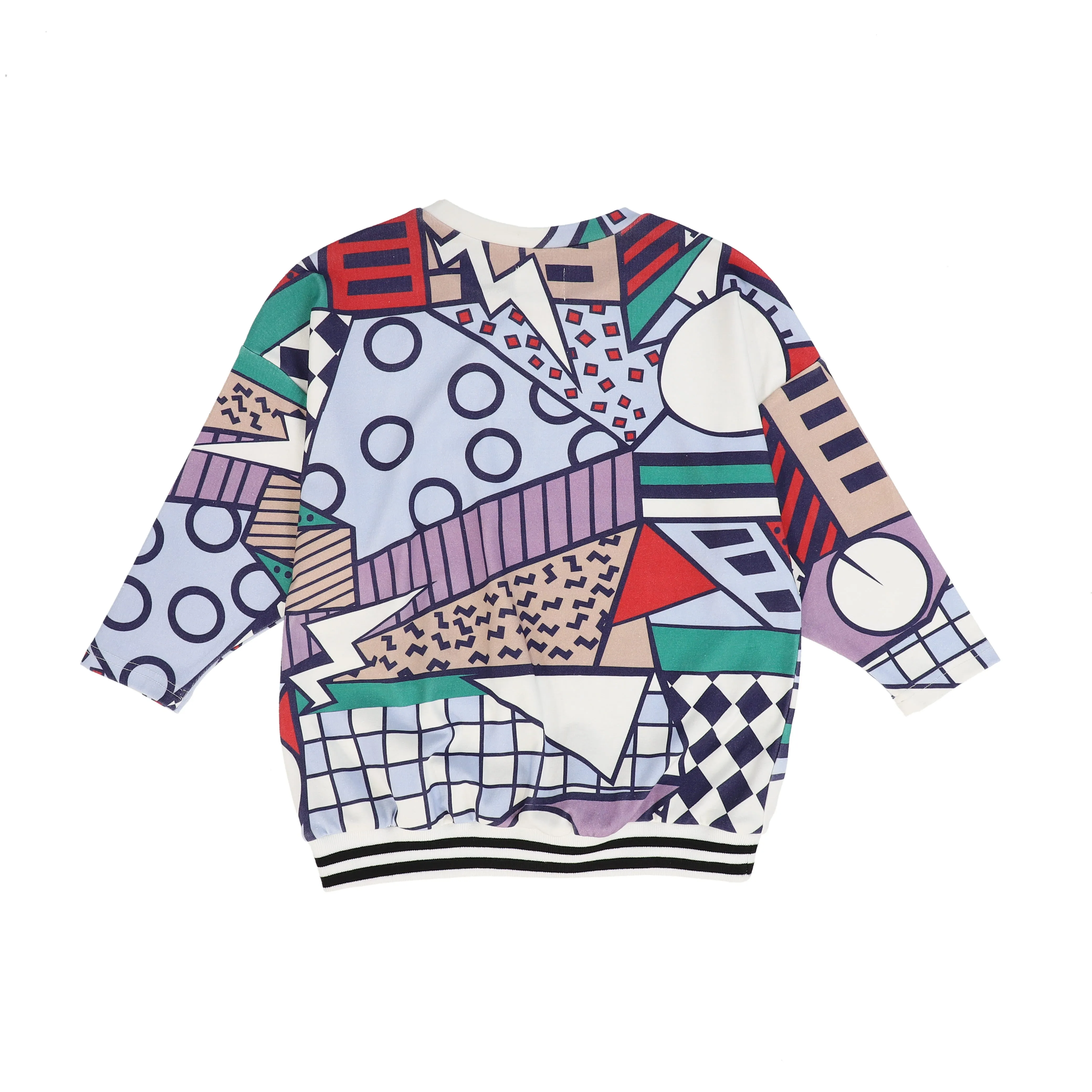 BAMBOO MULTI COLORED ABSTRACT PRINT TOP [FINAL SALE]
