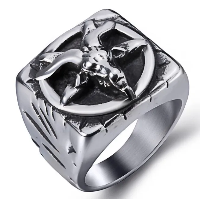 Baphomet Goat Head Ring