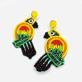 Beaded Earring, Parrot