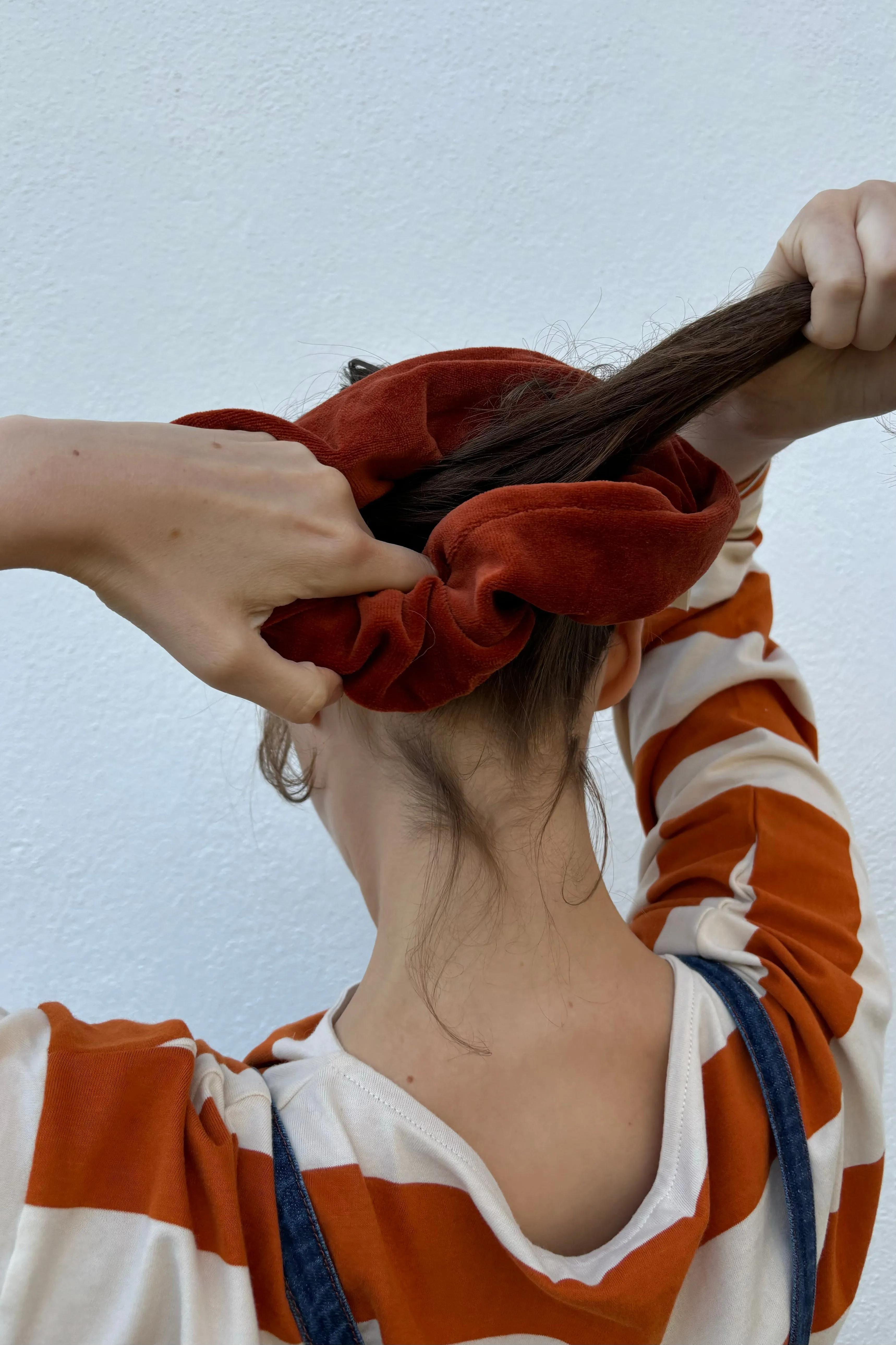 Beaumont Organic Sandy Paprika Velour Scrunchie